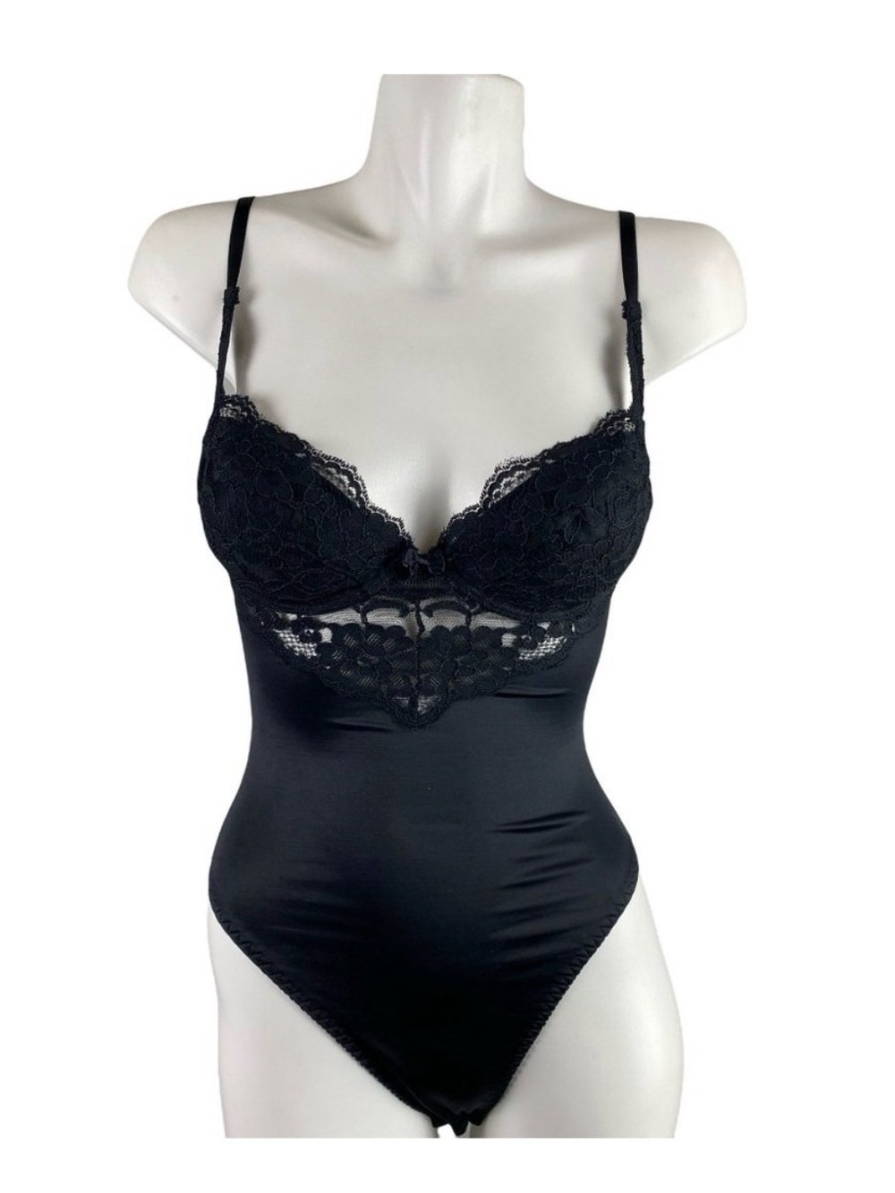 Vintage Victoria’s Secret Black Lace Bodysuit